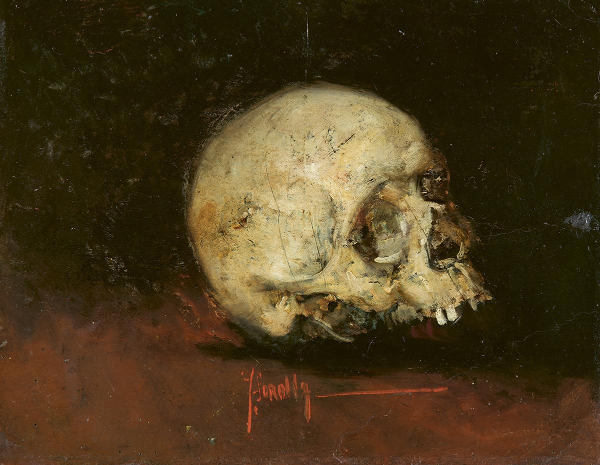 "Estudio de una calavera" (1883), de Joaquín Sorolla.