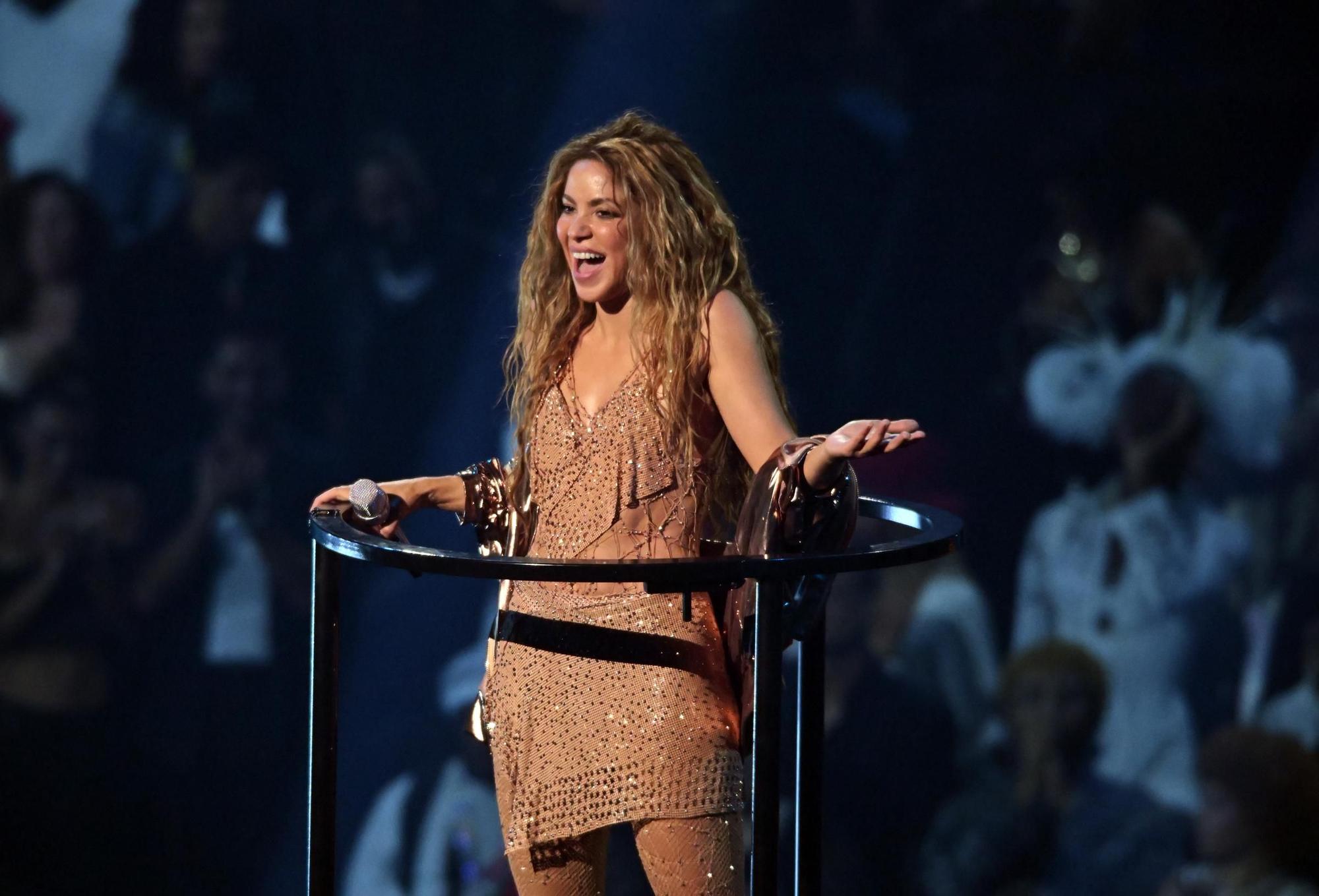 Shakira en los MTV Video Music Awards.