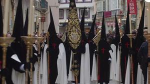 Procesión del Cristo de la Clemencia en el Sábado de Pasión de la Semana Santa de Málaga
