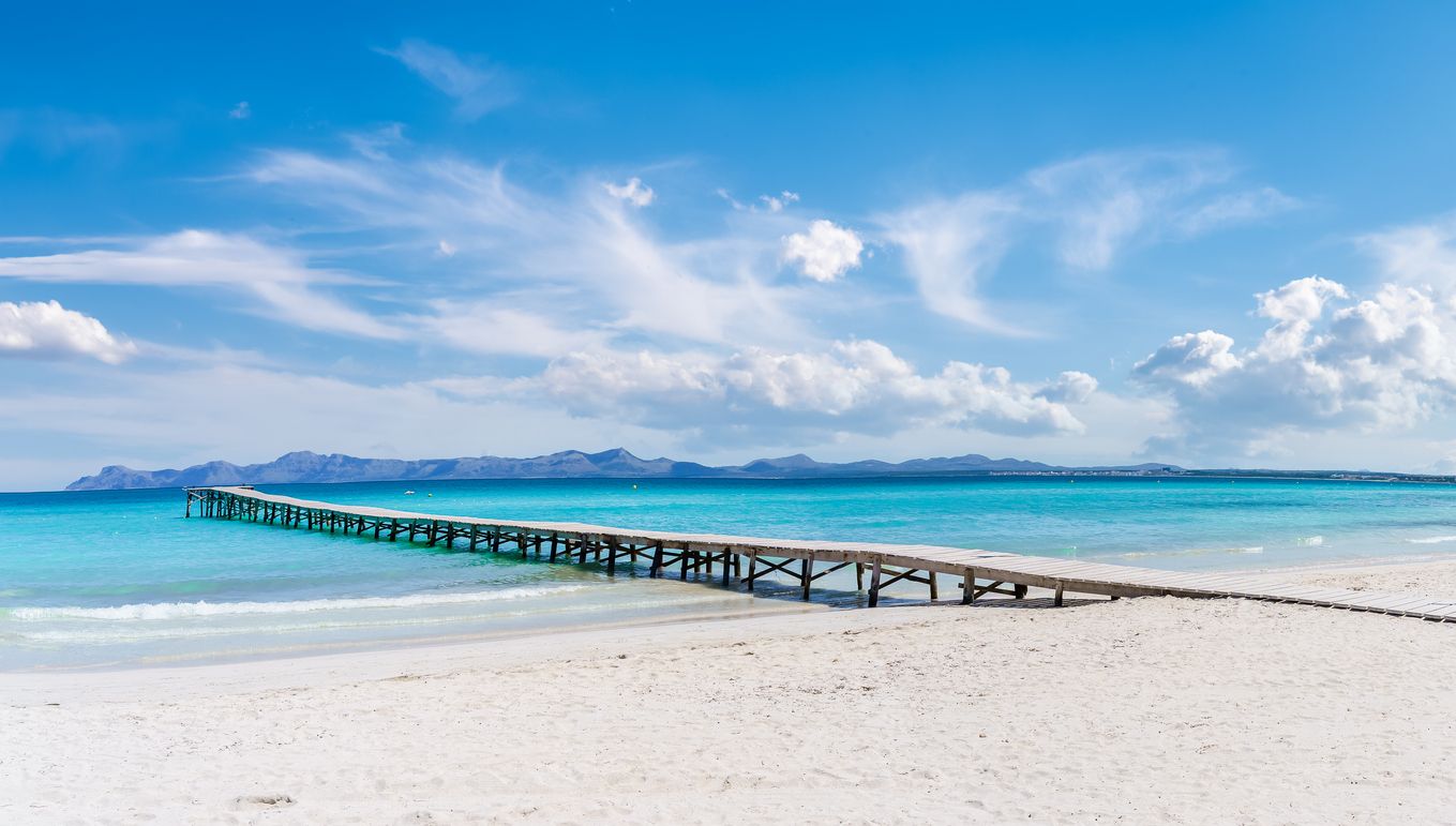 Las playas de Alcúdia son paradisíacas.