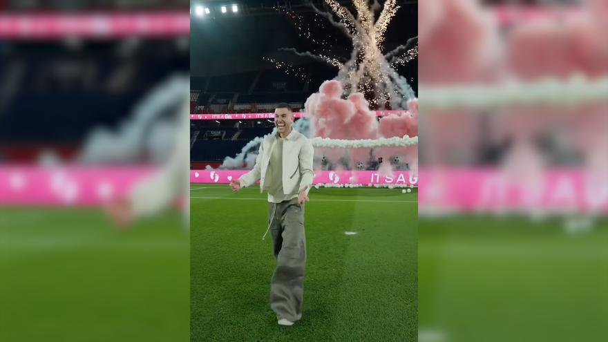 El emotivo &#039;gender reveal&#039; de Lucas Hernández y su pareja en el estadio del PSG