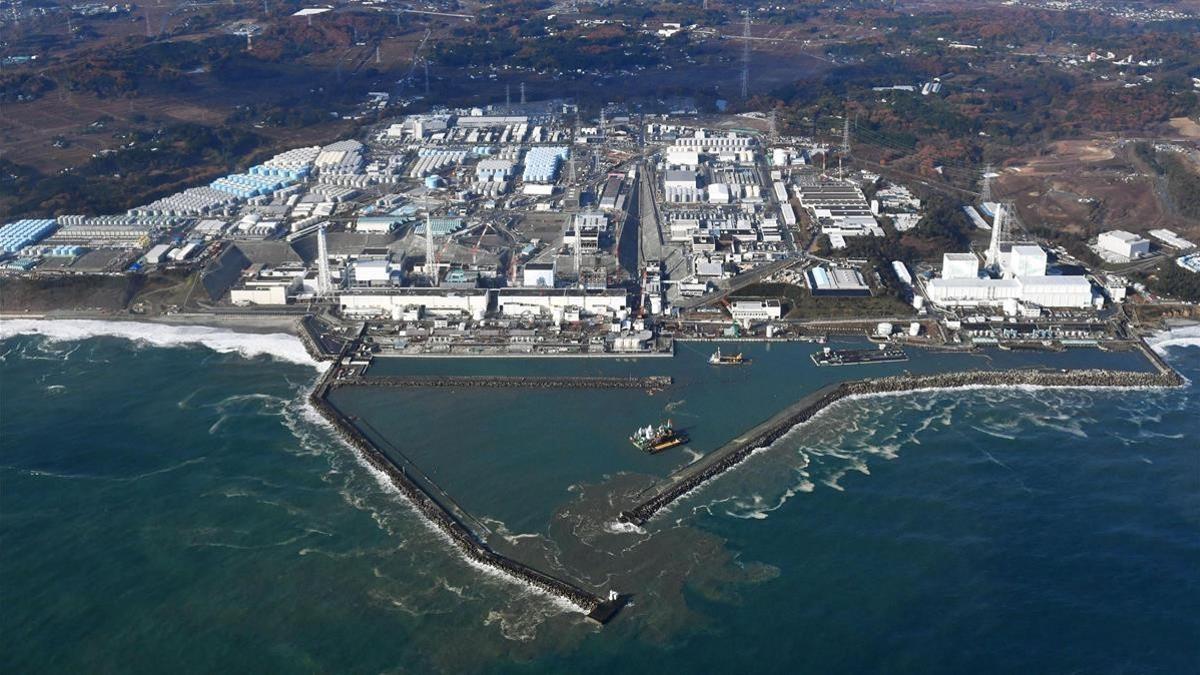 Vista aérea de la central de Fukushima, en una imagen de archivo, del 22 de noviembre del 2016.