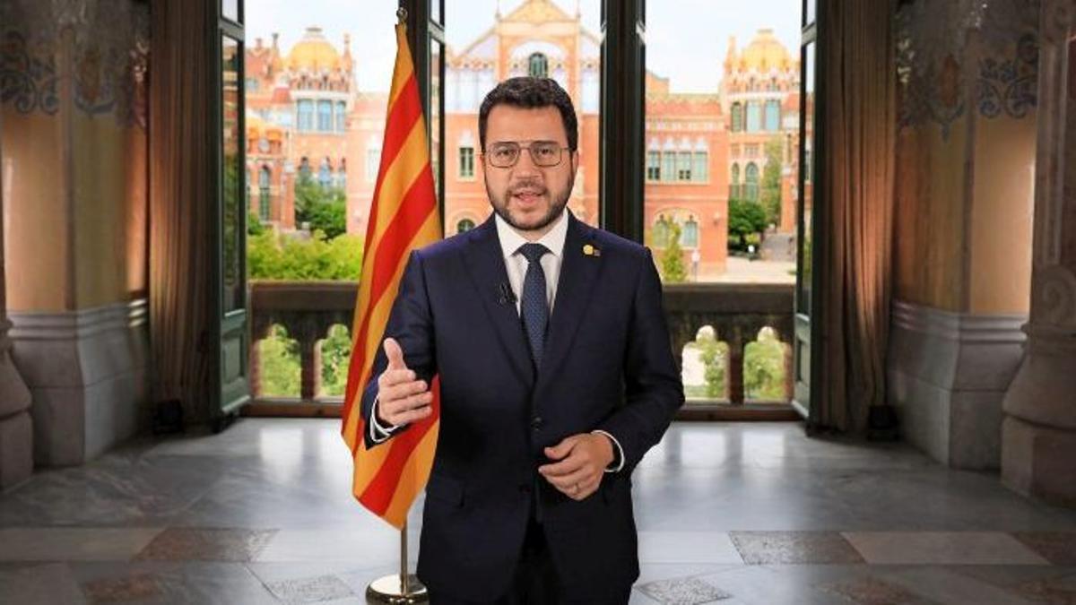 Mensaje institucional del ’president’ Pere Aragonès por la Diada 2021