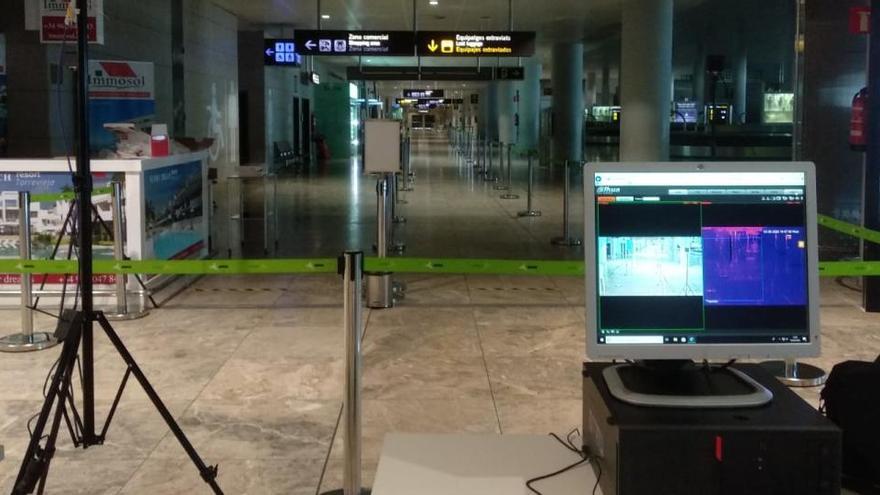 El aeropuerto controlará la fiebre de los turistas con cámaras termográficas