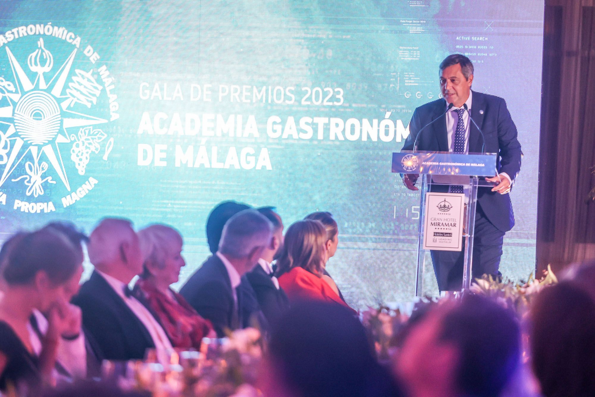 Gala de premios 2023 de la Asociación de Gastronomía de Málaga.