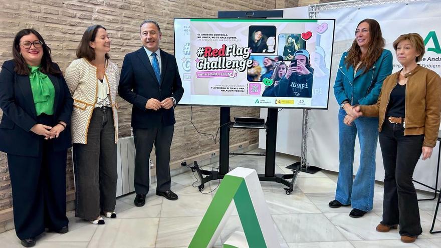 Presentación de la campaña #RedFlagChallenge.