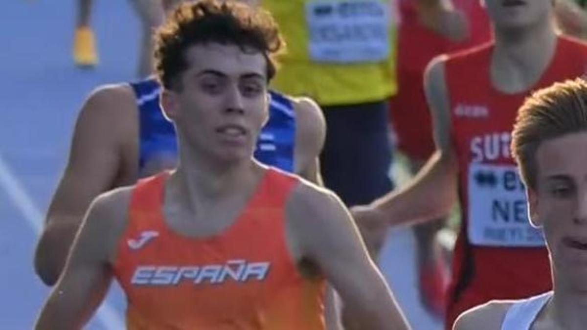 Xoel, durante la carrera.