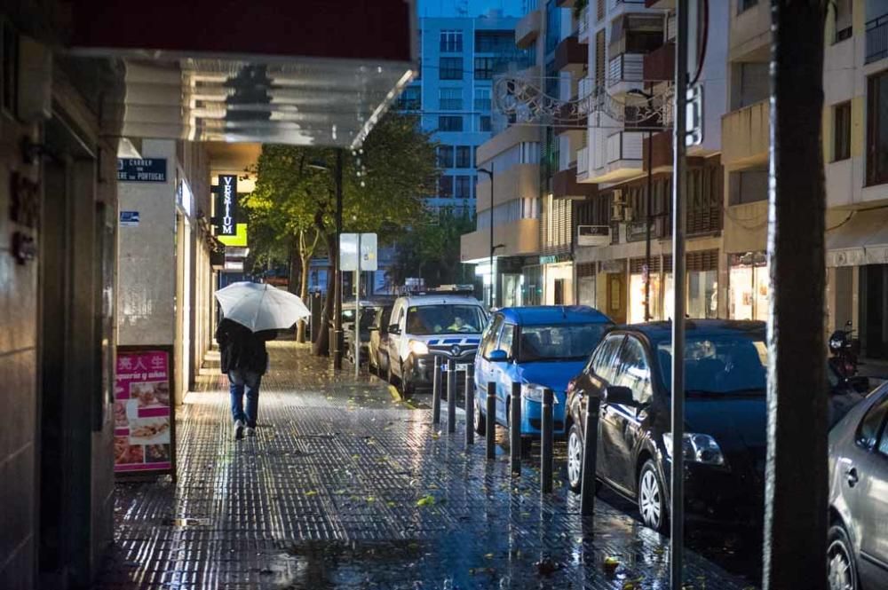 Lluvia y viento en las Pitiusas