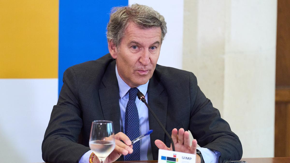Alberto Núñez Feijóo, en Santander hace unos días.