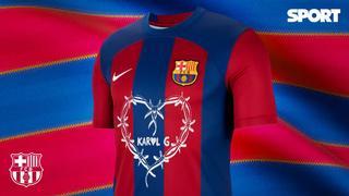 ¡Así será la camiseta del Barça en el clásico con el logo de Karol G!