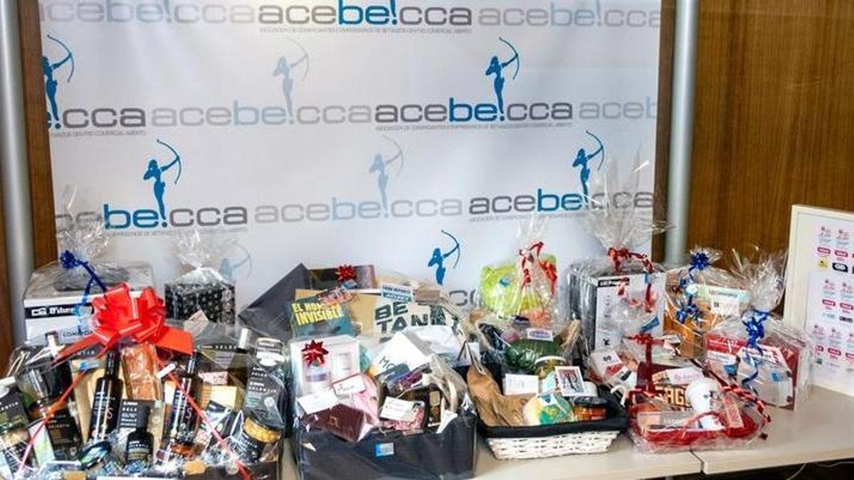 Cesta que se sorteará en el bingo de Acebe.