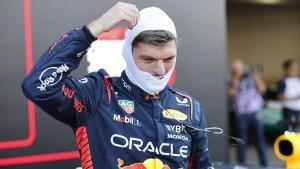 Max Verstappen celebra su triunfo en Suzuka (Japón).