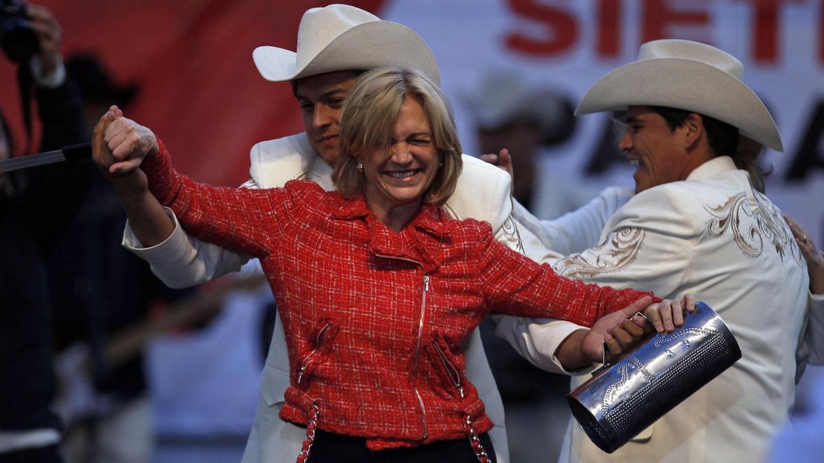 Evelyn Matthei, precandidata de la derecha