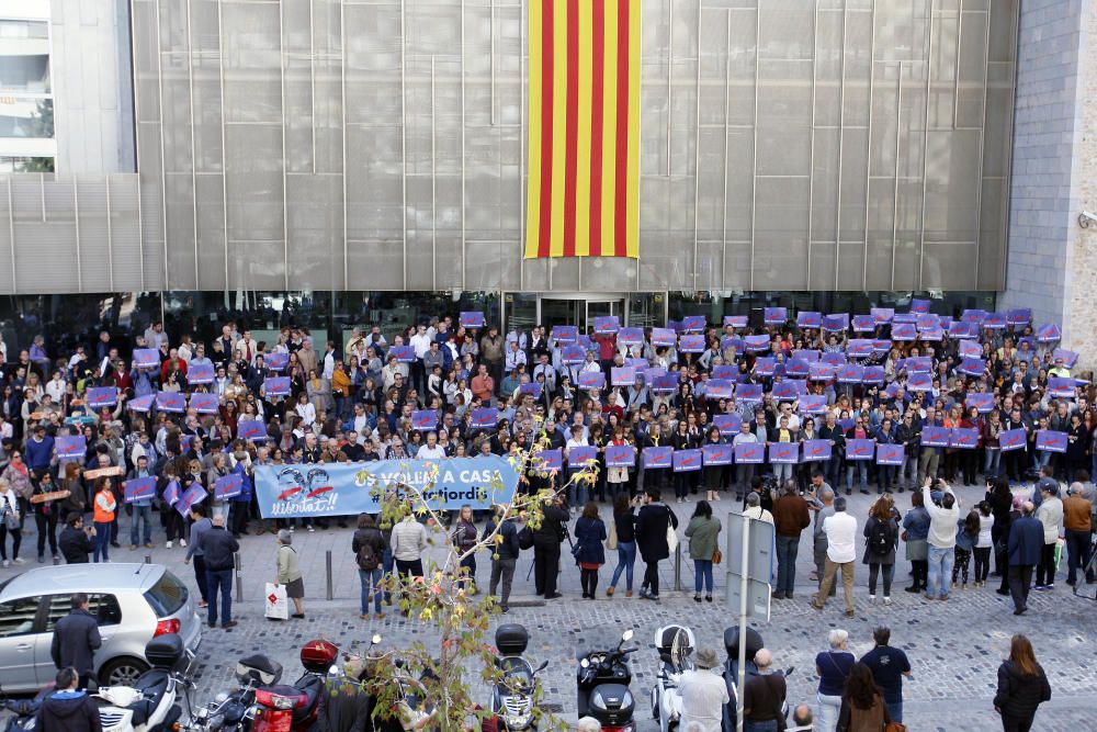 Protesta dels treballadors de la Generalitat a Girona