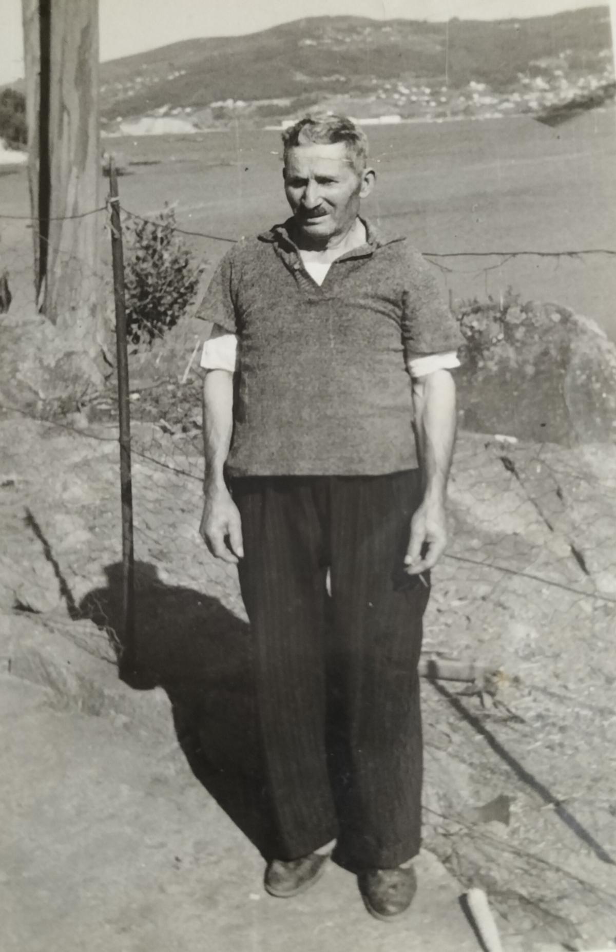 Pedro Gómes de Xesús, que vivió en la casa de Maribelk Currás toda la vida desde que llegó de Portugal.