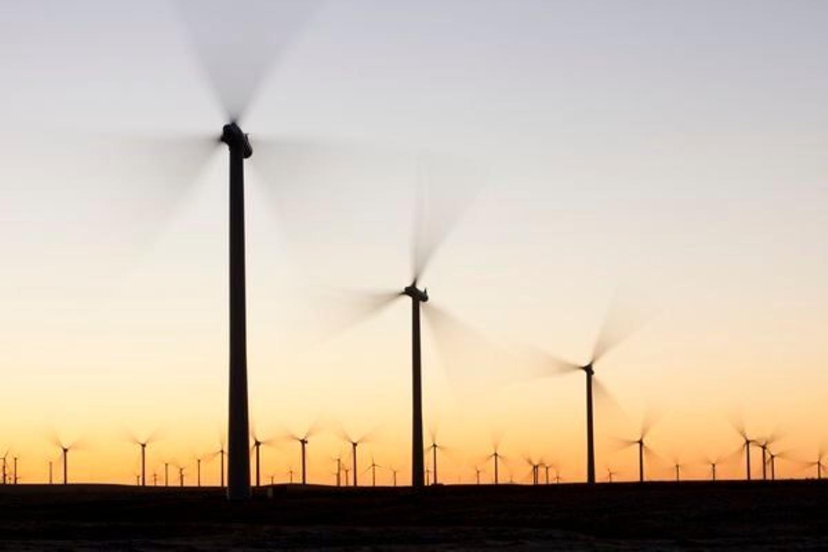 granja de viento en Whitlee Eaglesham Moor