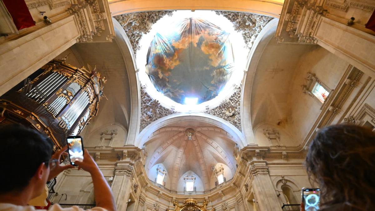 El cielo ya montado a falta de extenderse
