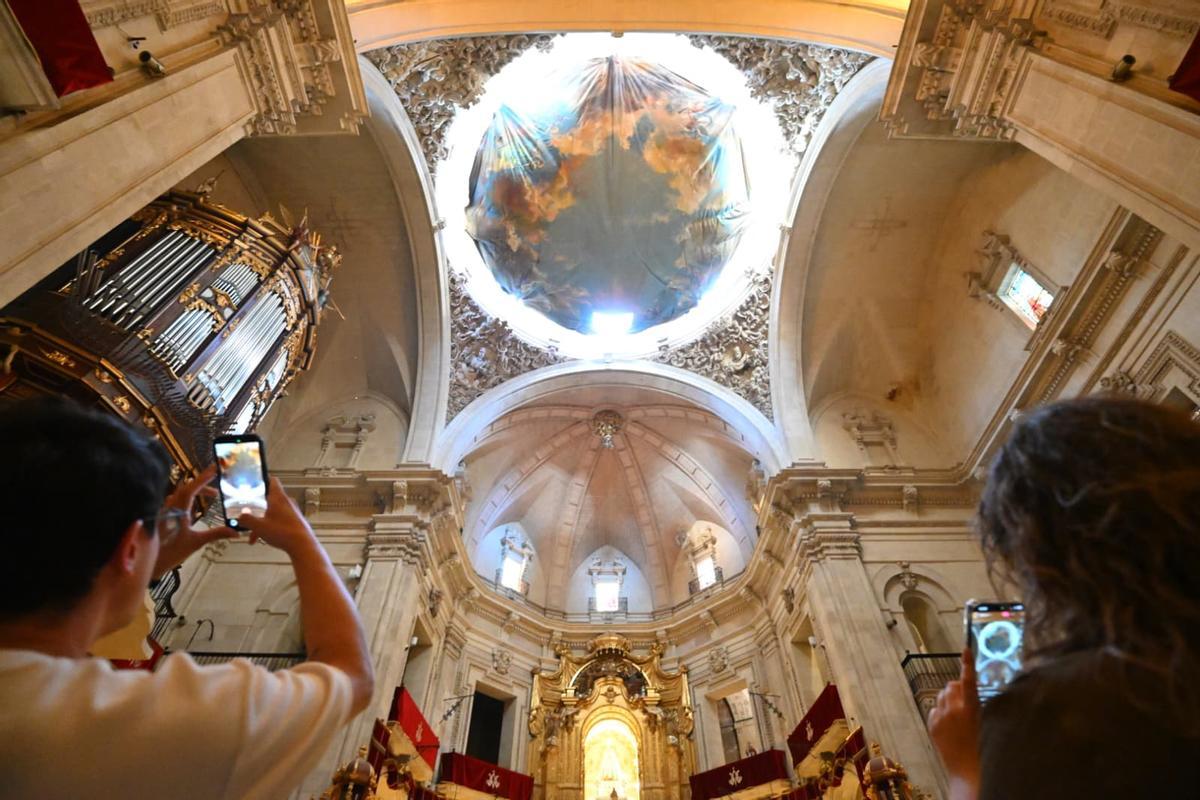 El cielo ya montado a falta de extenderse