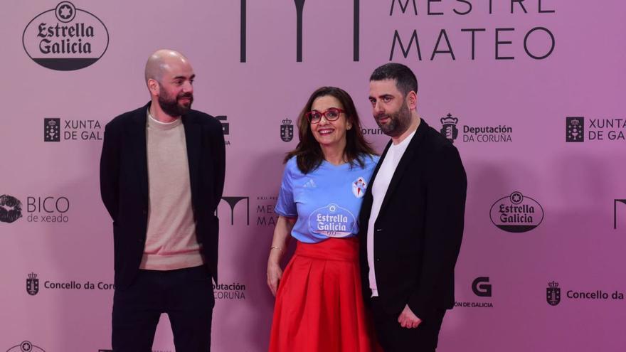 Gael García, Maruxa Magdalena e Andrés Montenegro, acudiron á gala en representación do RC Celta