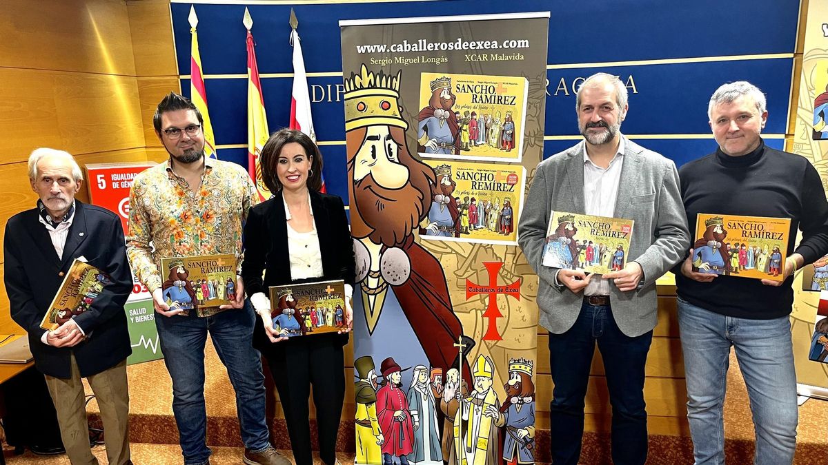 El biocuento sobre Sancho Ramírez se ha presentado este martes en la DPZ.