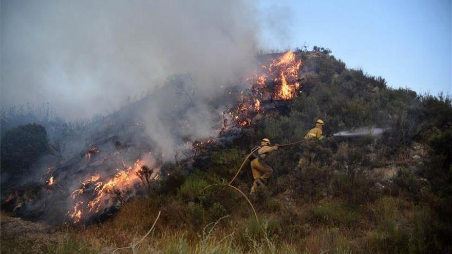Alerta roja de incendios forestales en distintas zonas de Aragón