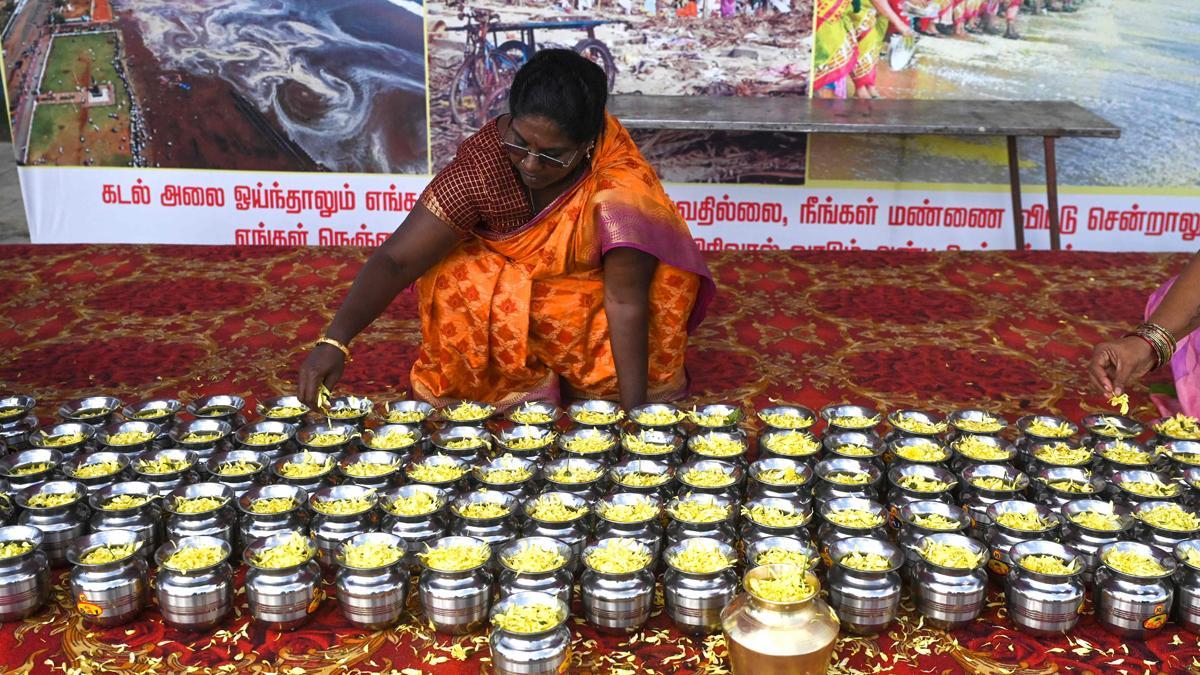 Plegarias en Chennai (Índia) en homenaje a las víctimas del tsunami del 2004 en el Índico