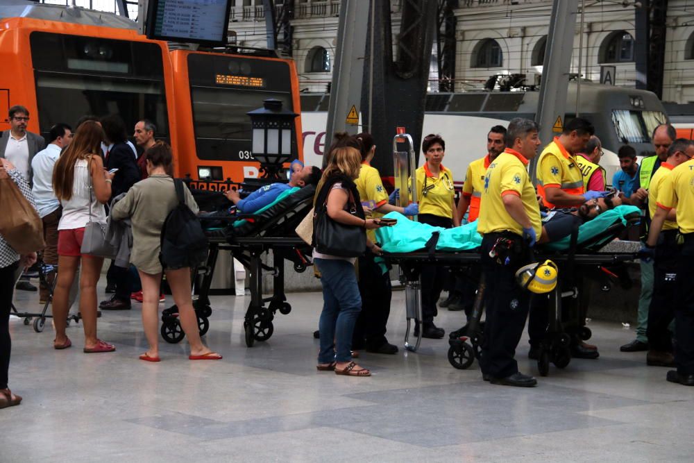 Accident de tren a l'Estació de França