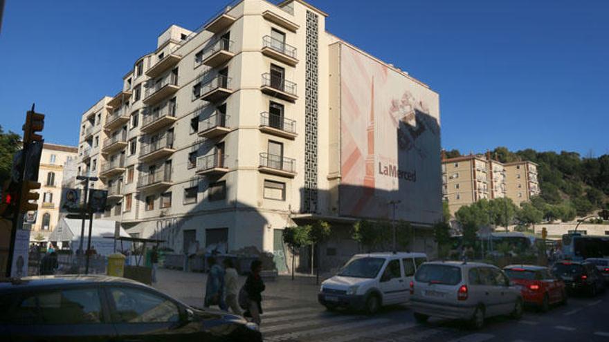 Vista del edificio que albergaba los cines Astoria y Victoria.