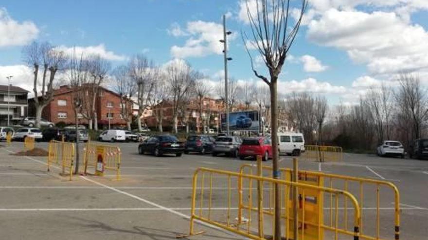 Algunes de les mèlies plantades a l&#039;aparcament de les Aubes de Berga