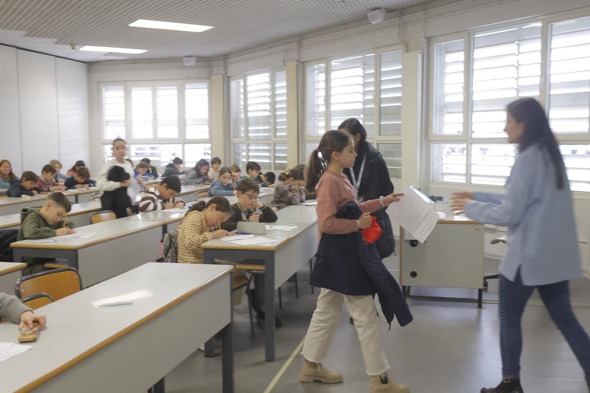 Dos mil niños participan en la Olimpiada Matemática que hoy ha organizado el Colegio Guadalaviar en la UPV