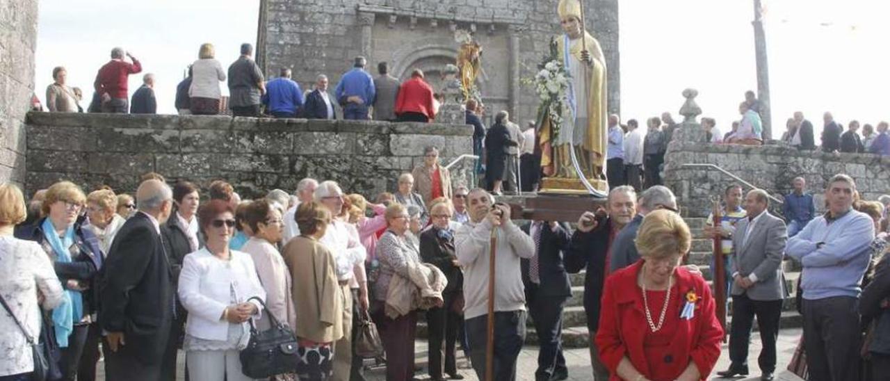 Procesión del año pasado en San Martiño en Moaña. // Santos Álvarez