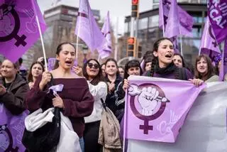 El feminismo toma las calles de Barcelona por el 8M