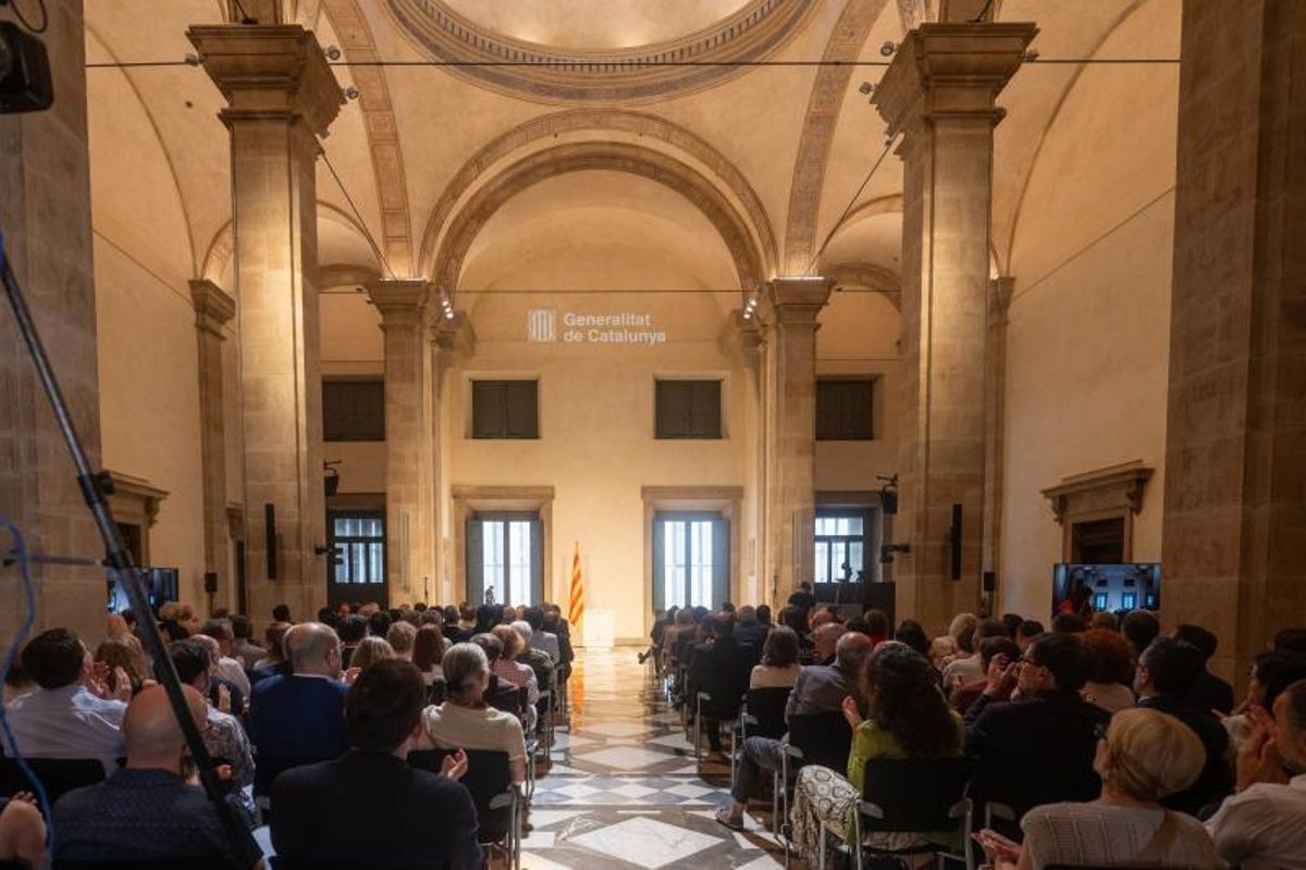 31/07/2024 Acto de presentación del Saló de Sant Jordi del Palau de la Generalitat,