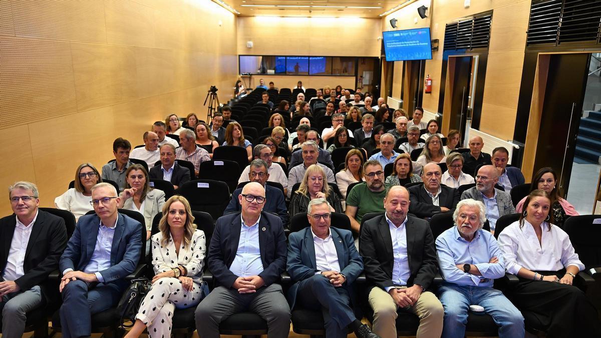 La presentación de los avances del proyecto, ayer, en el Marcos Valcárcel.