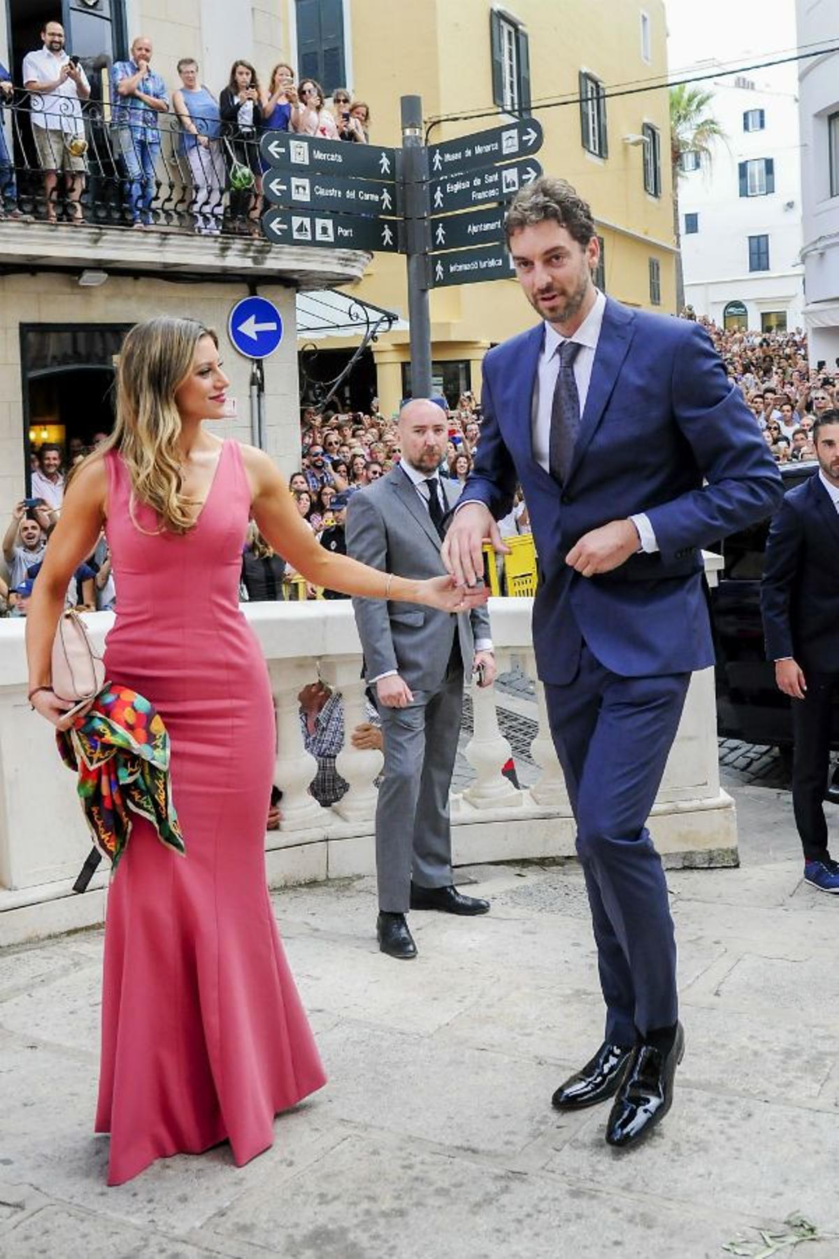 Pau Gasol en la boda de Sergio Llul y Almudena Cánovas