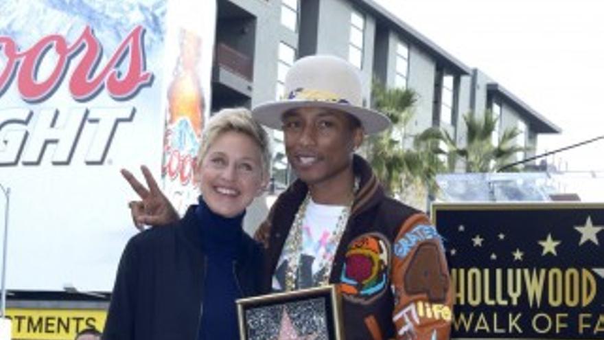 Pharrell Williams ya tiene estrella en el Paseo de la Fama de Hollywod