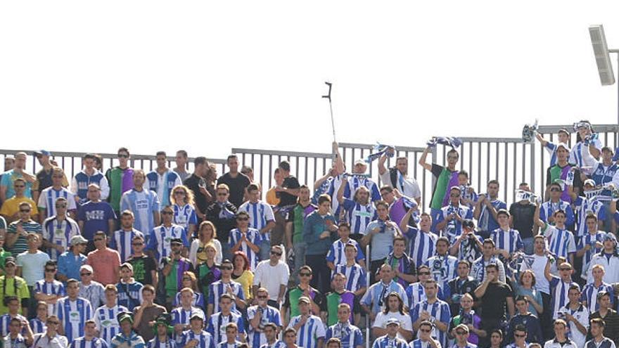 La curva ´Malaka Hinchas´, otra forma de animar