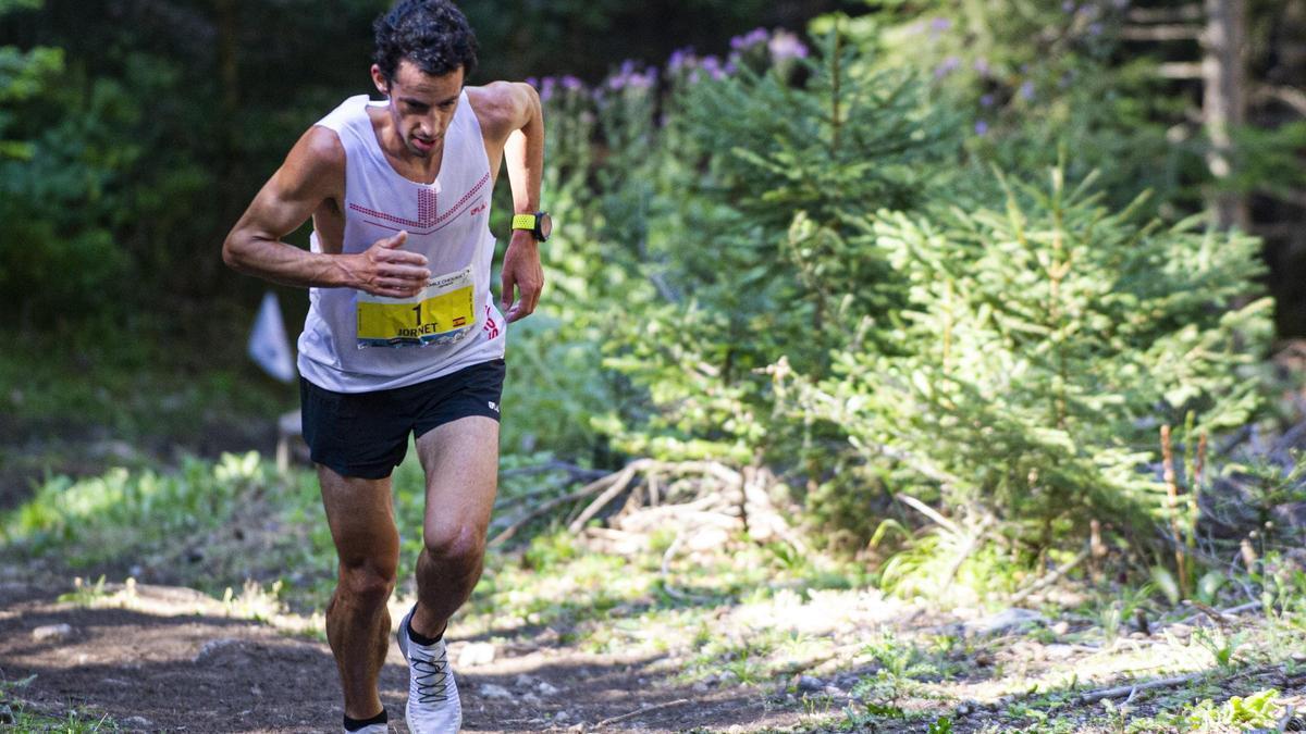 Kilian Jornet en una cursa de muntanya