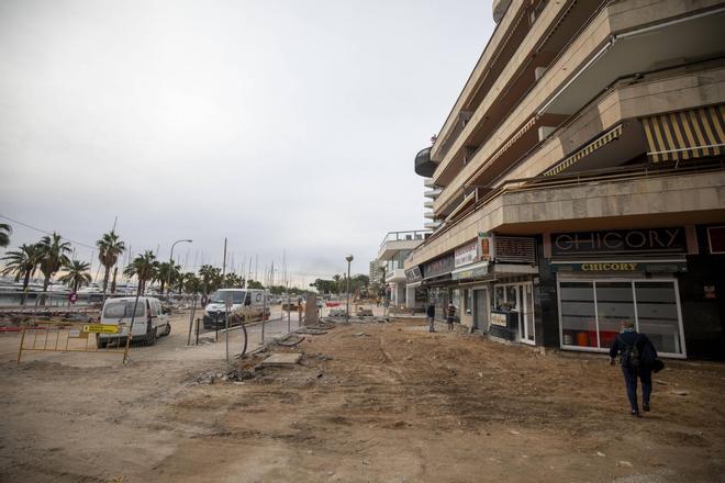 Un año de obras en el Paseo Marítimo de Palma