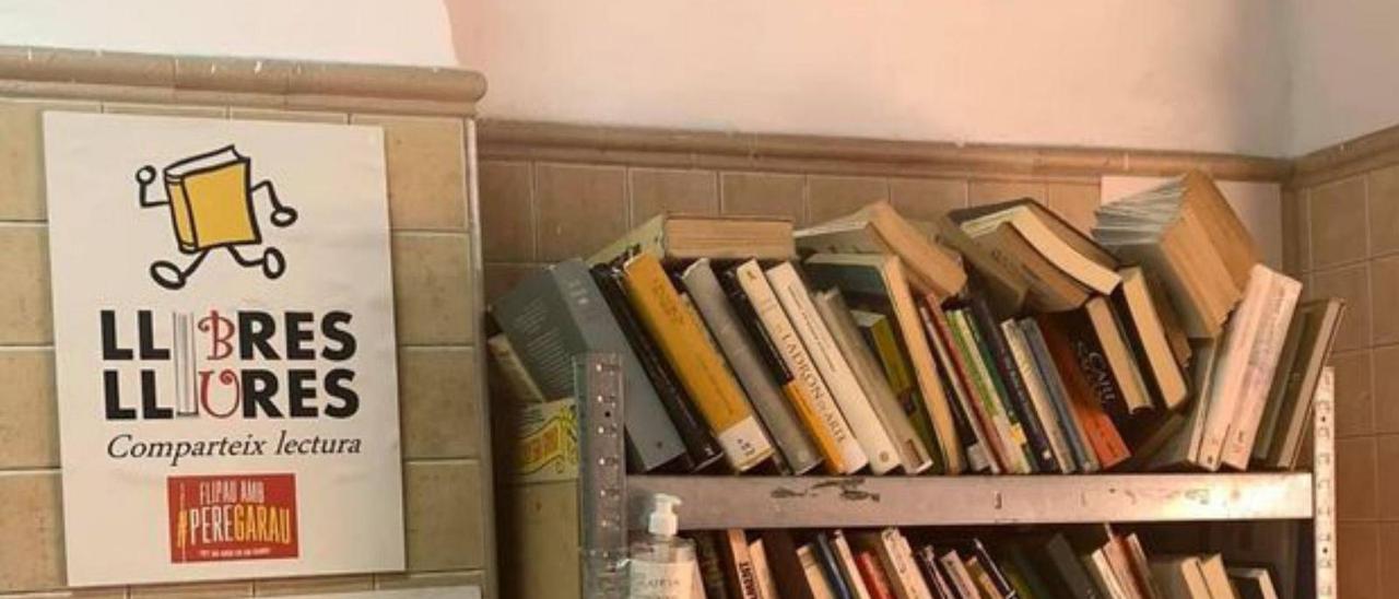 Rincón literario Una estantería de los vecinos en el mercado | M. E. VALLÉS