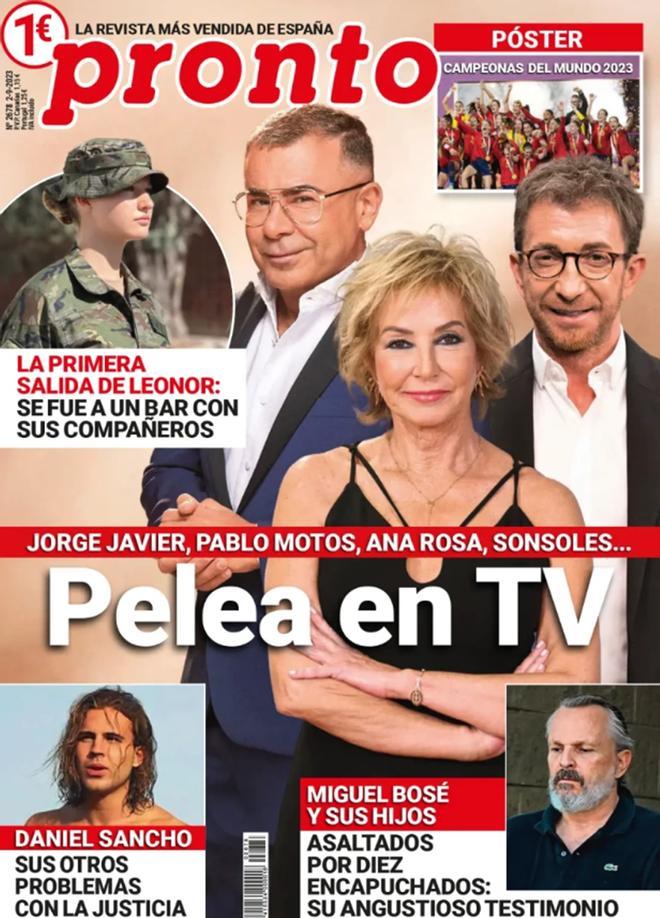 Portada de la revista Pronto del 28 de agosto de 2023