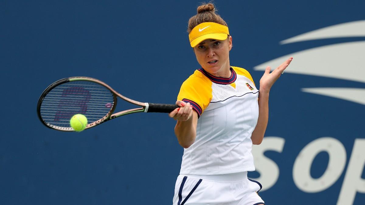 La tenista ucraniana Elina Svitolina durante la disputa de un partido