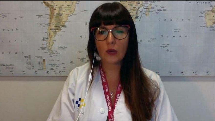 Casandra González, midwife from Tenerife, talks about vaccination against Covid-19 of pregnant women