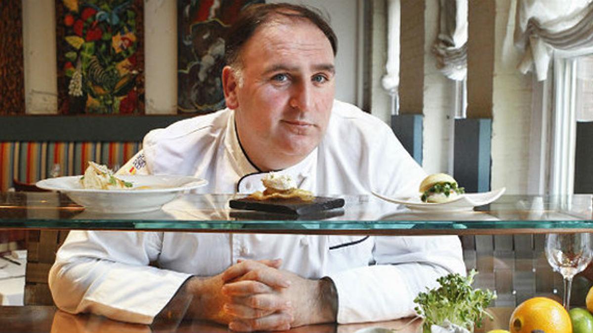 José Andrés, en su restaurante Minibar, en Washington.