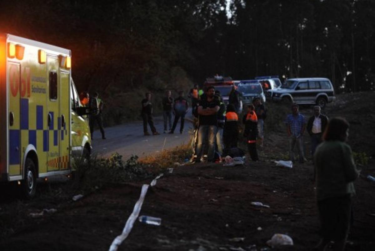 Las imágenes de la tragedia de Carral en el Rally de A Coruña