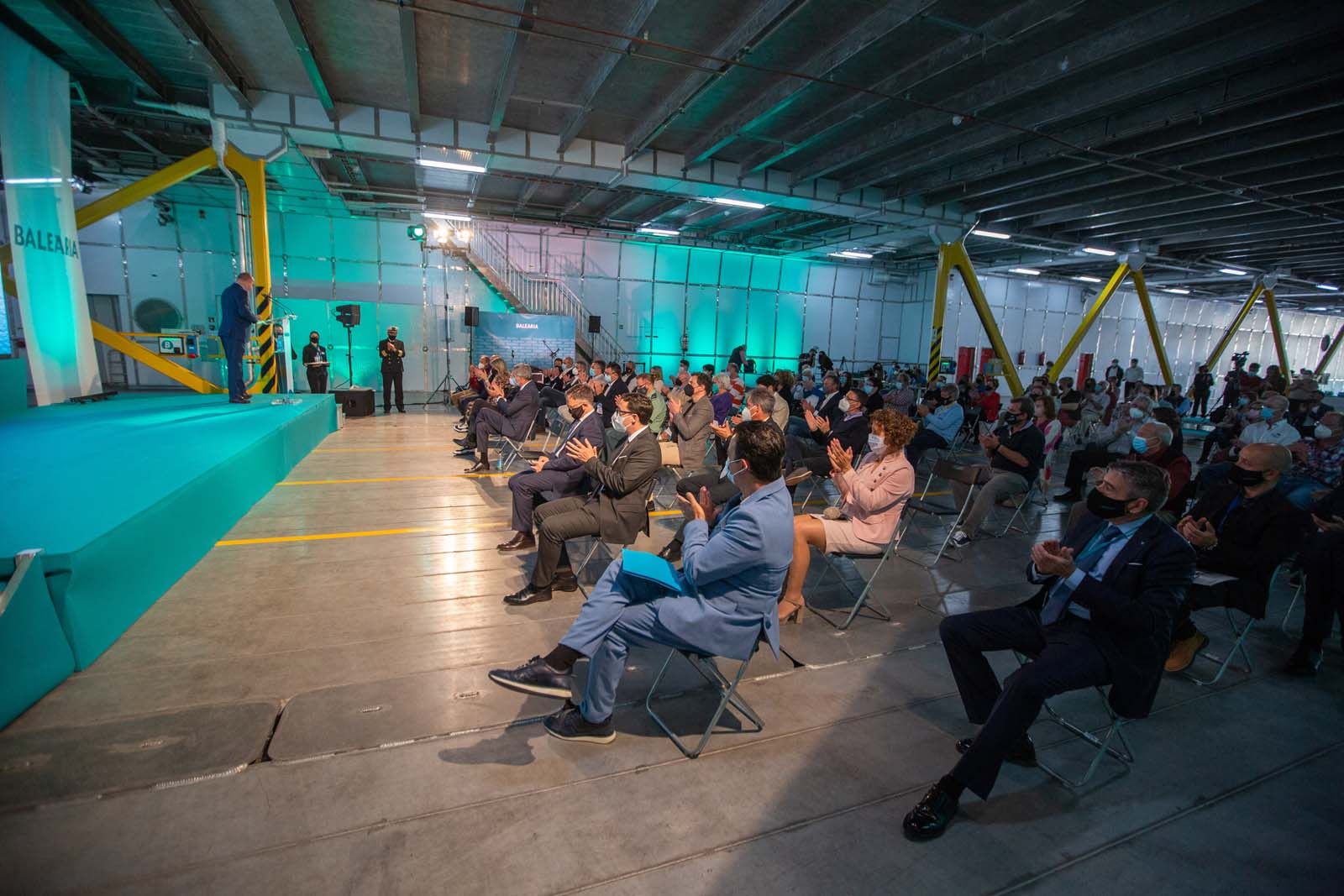 Inauguración del nuevo barco de Baleària, Eleonor Roosevelt.