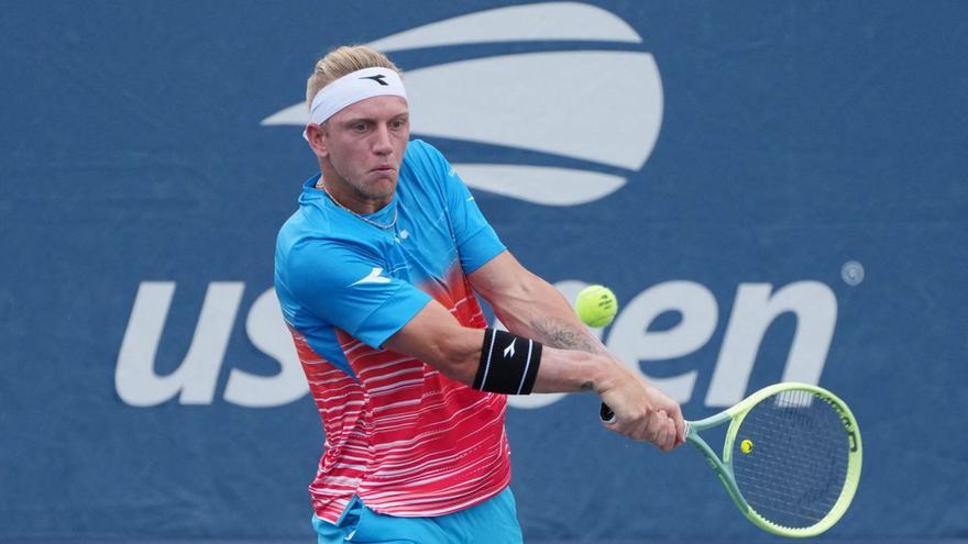 Alejandro Davidovich, en el partido frente a Nishioka. | REUTERS