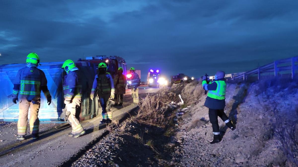 Accidente en la A-23 este sábado