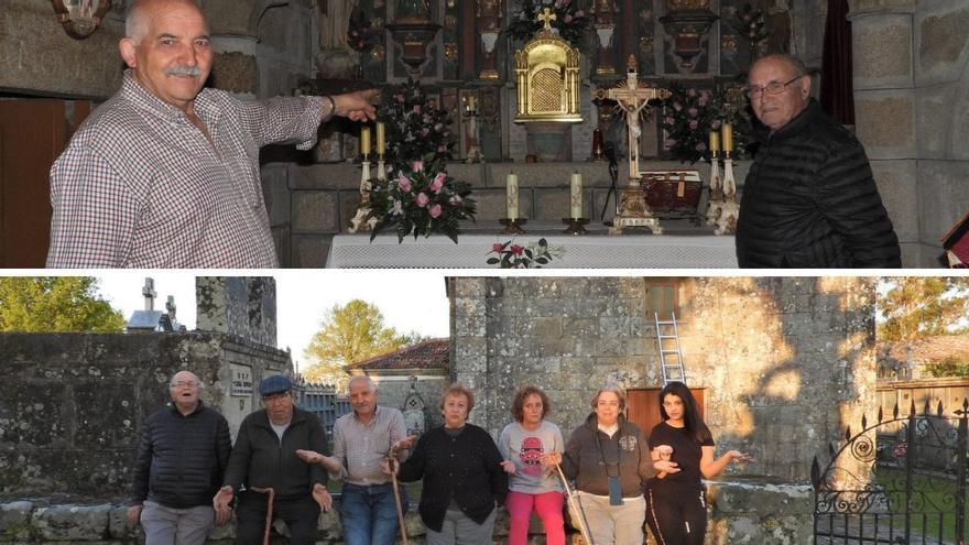 Roban cruces, un cáliz y una pía bautismal en la iglesia de Fontefría, en Amoeiro