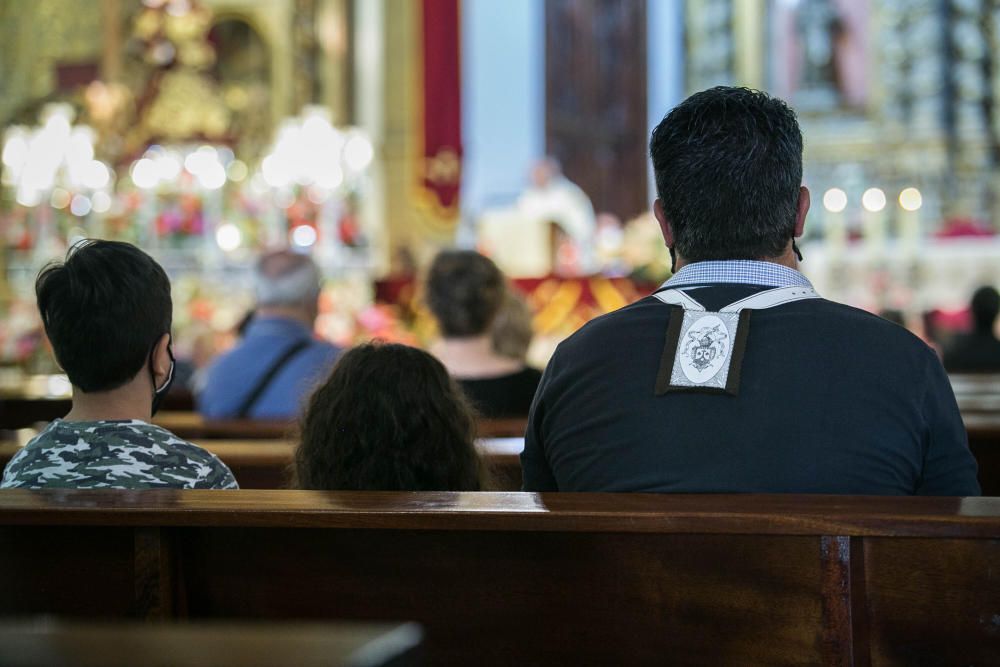 Celebración de la fiesta de la Virgen de El Carmen